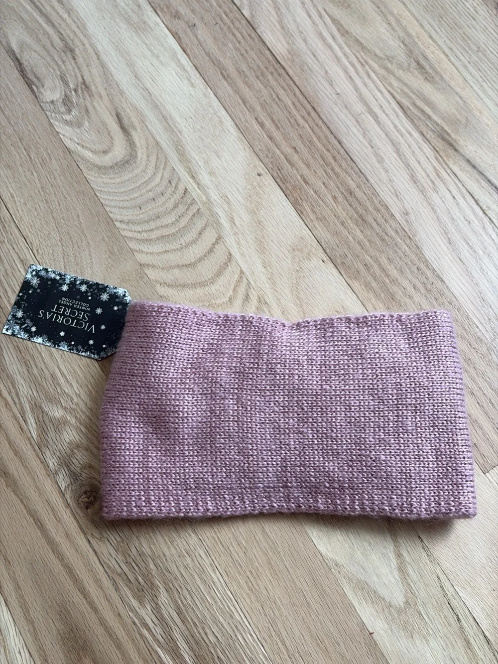Victoria's Secret Pink Knit Snowflake Embellished Headband